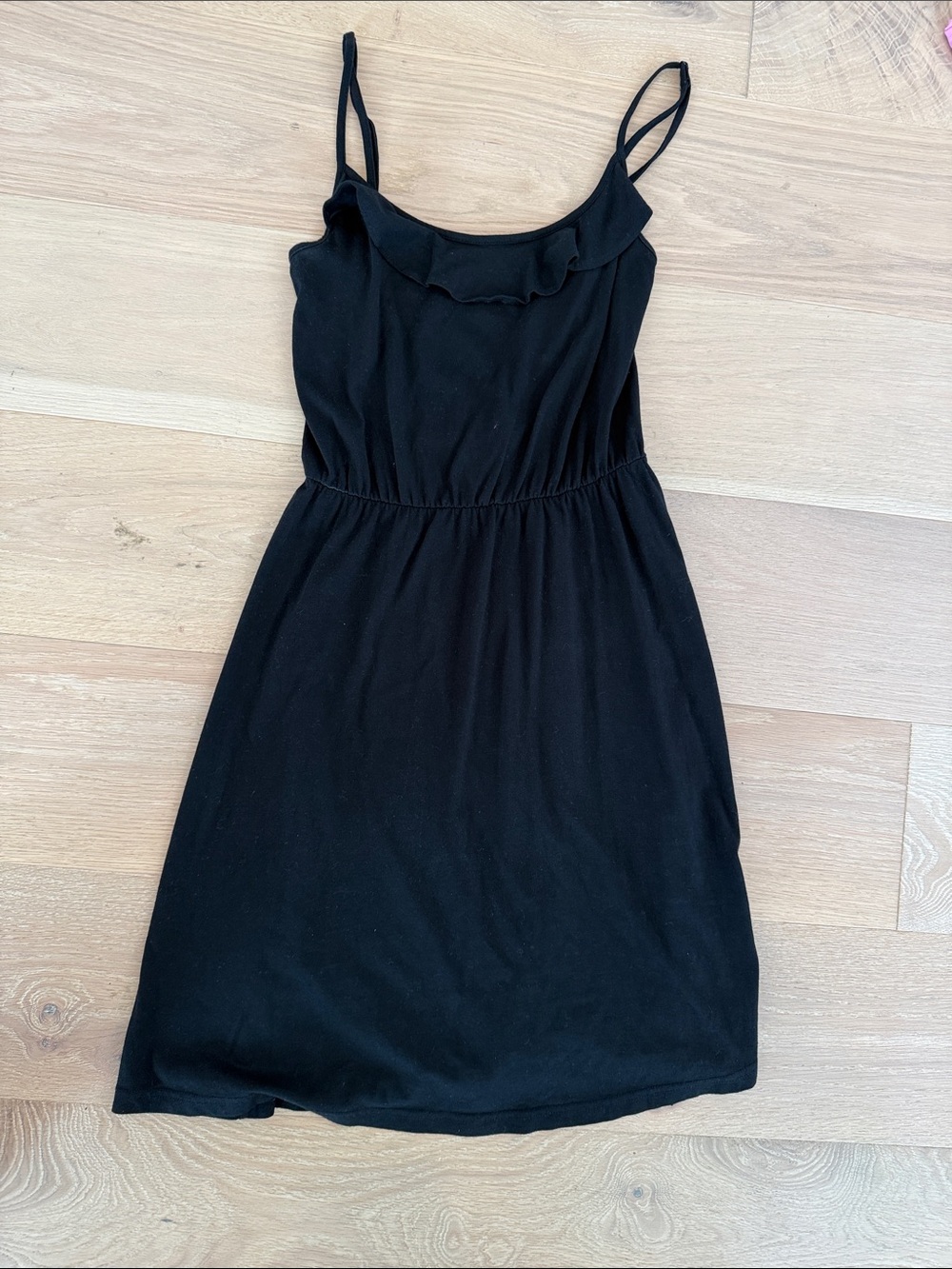 LOFT Black Women's Spaghetti Stap Dress size xs